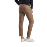 Pantaloni Chinos Uomo Slim-fit Goffrato QB24