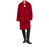 Cappotto donna in lana con sciarpa
