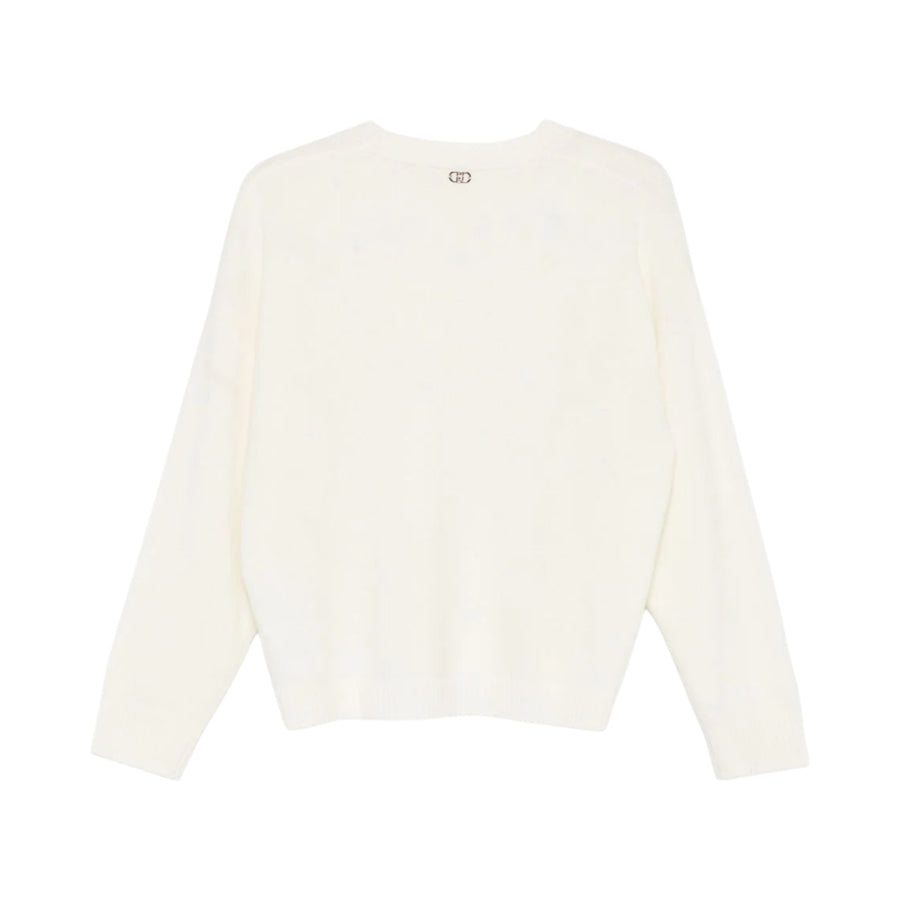 Maglia donna 100% lana con cut-out