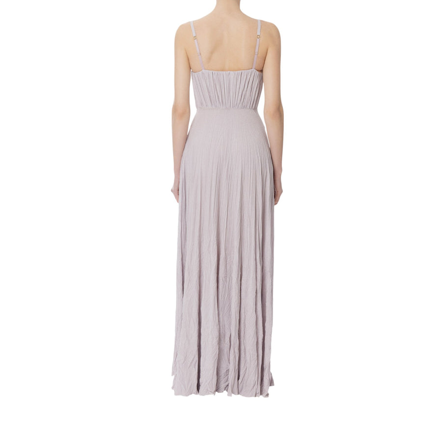 Abito donna Red Carpet in jersey lurex con fiore ricamato