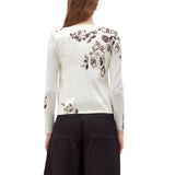 Twin-set donna in maglia di viscosa stampata