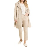 Pantaloni donna kick flare in drill