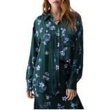 Camicia donna in raso stampato