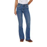 Jeans donna flare a vita alta