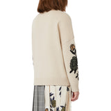 Maglia donna over in filato di lana