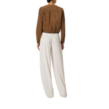 Giacca donna in suede con stampa alligatore