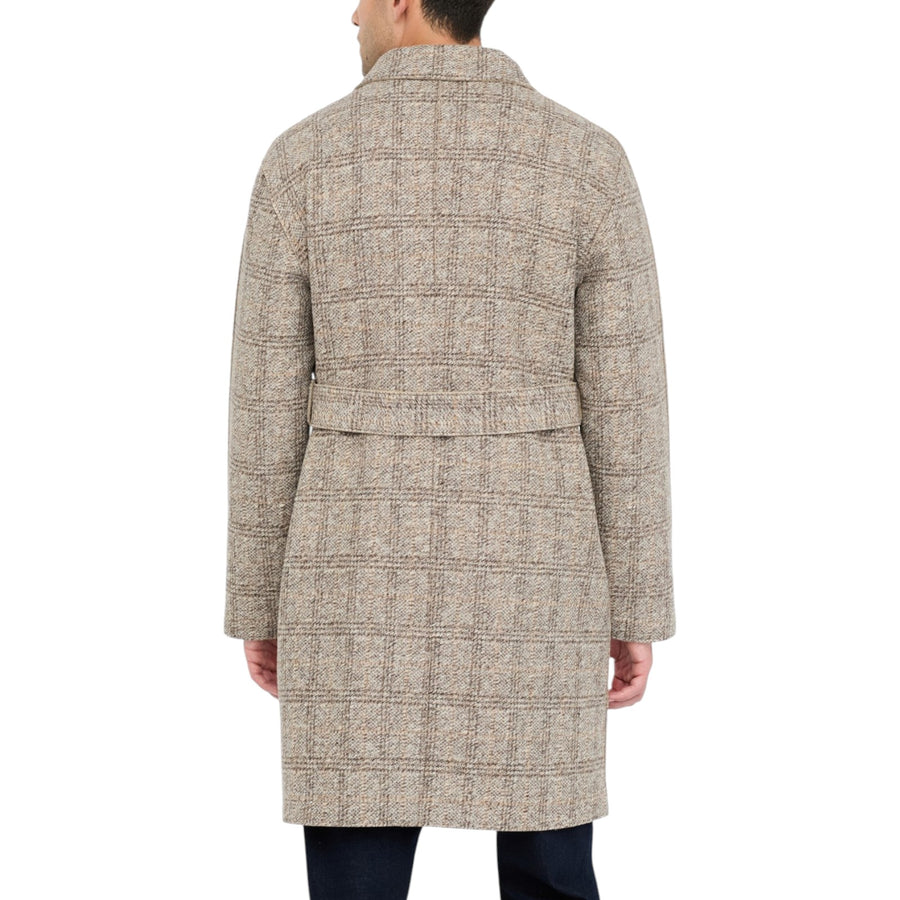 Cappotto uomo check in lana