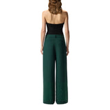 Pantaloni donna ampi con strass