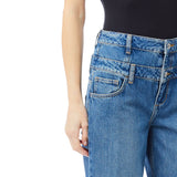 Jeans donna con doppia chiusura