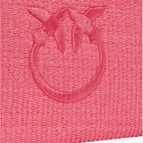 Pochette donna in rafia con logo Love Birds