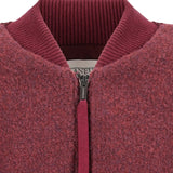 Bomber donna in maglia di lana bouclé