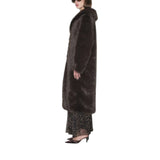 Cappotto donna lungo in similpelliccia