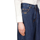 Jeans donna gamba larga