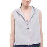 Cappotto donna in misto lana gessato