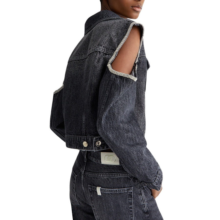 Giacca donna cut out in denim