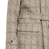 Cappotto uomo check in lana