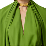 Blusa donna in georgette di viscosa con dettaglio gioiello
