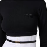 Maglia donna in viscosa e popeline di cotone