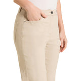 Pantaloni donna kick flare in drill
