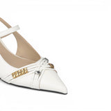 Slingback  donna on cinturini e applicazioni gioiello