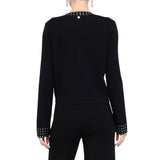 Giacca donna in maglia con strass