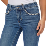 Jeans donna flare a vita alta