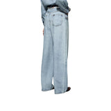 Jeans donna donna flare con foulard