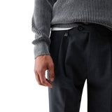 Pantaloni uomo chino in misto lana