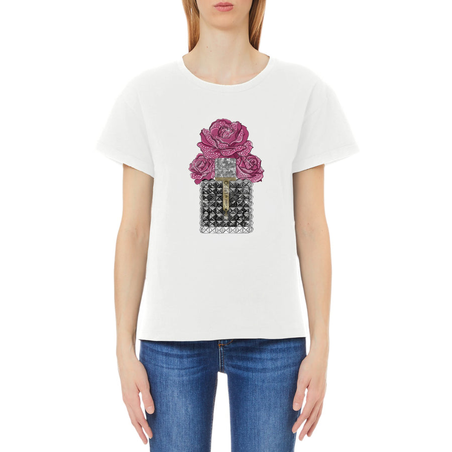 T-shirt donna con paillettes