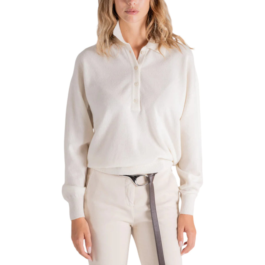 Polo donna in misto cashmere