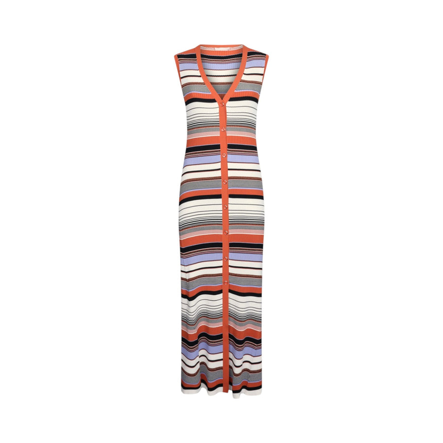 Abito donna in maglia a righe