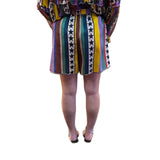 Shorts donna a strisce con stelle