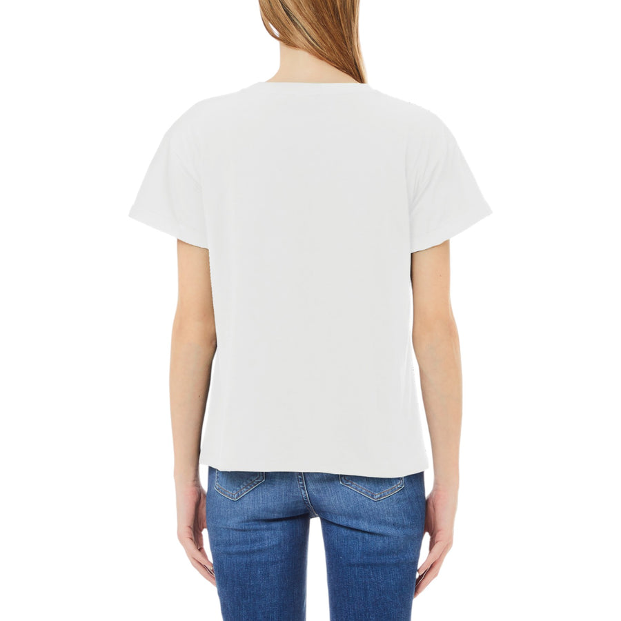 T-shirt donna con paillettes