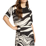 Blusa donna stampata in twill di viscosa