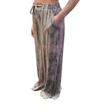 Pantaloni donna con stampa pitone