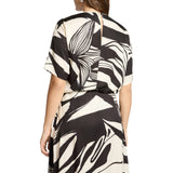 Blusa donna stampata in twill di viscosa
