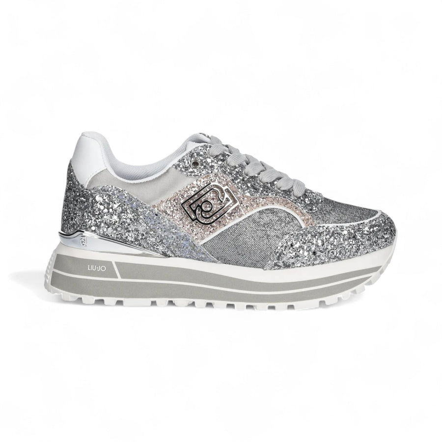 Sneakers donna platform full glitter