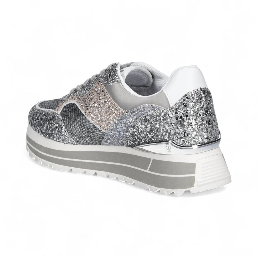 Sneakers donna platform full glitter