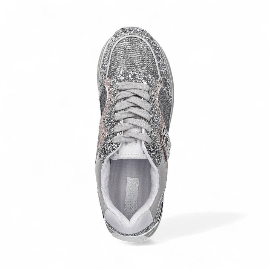 Sneakers donna platform full glitter