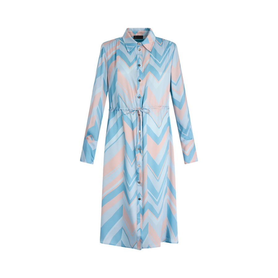 Abito donna chemisier azzurro