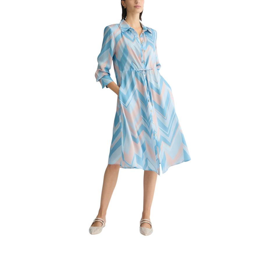 Abito donna chemisier azzurro