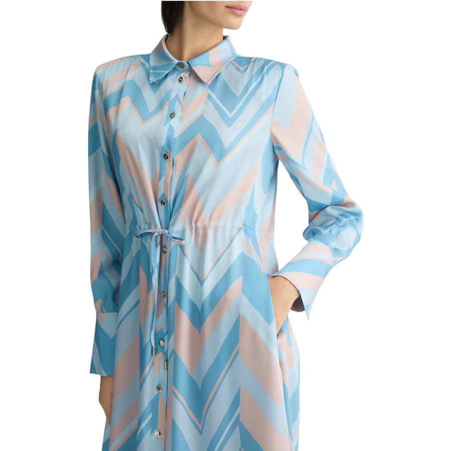 Abito donna chemisier azzurro