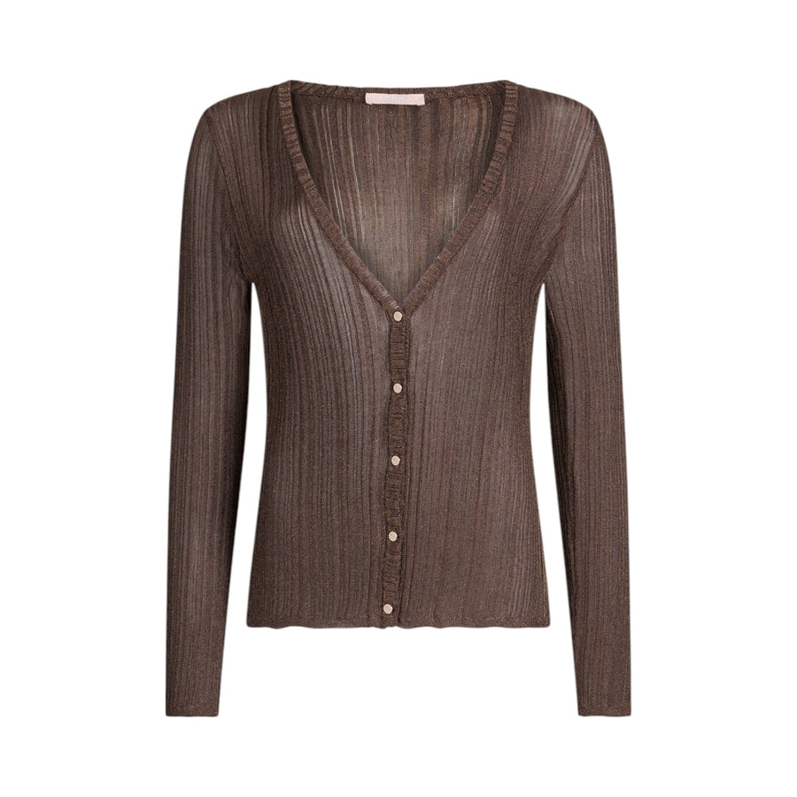 Cardigan donna in lurex