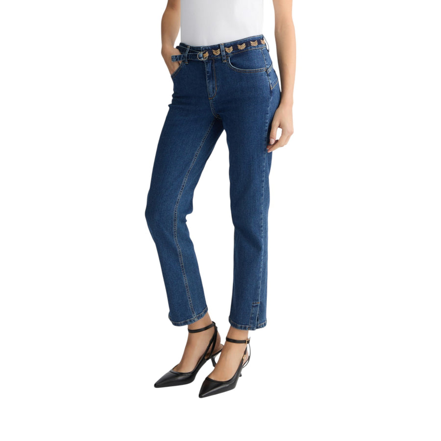 Jeans donna skinny a vita alta
