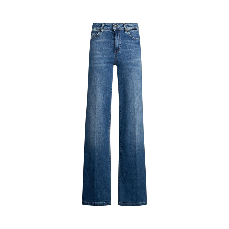 Jeans donna flare con cintura