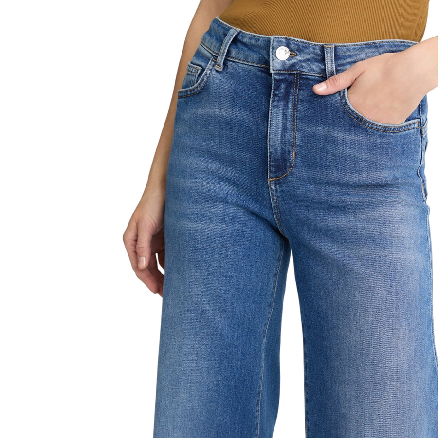 Jeans donna flare con cintura
