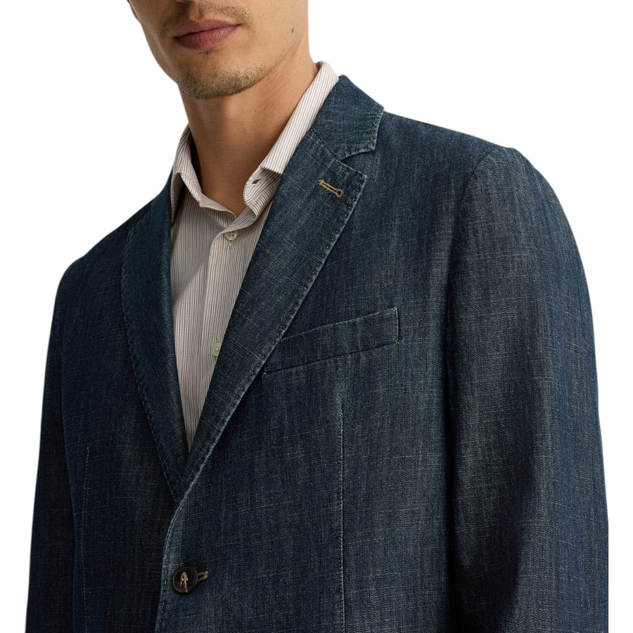 Giacca in denim chambray