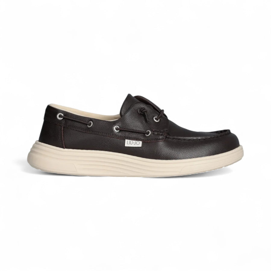 Mocassino casual in pelle martellata