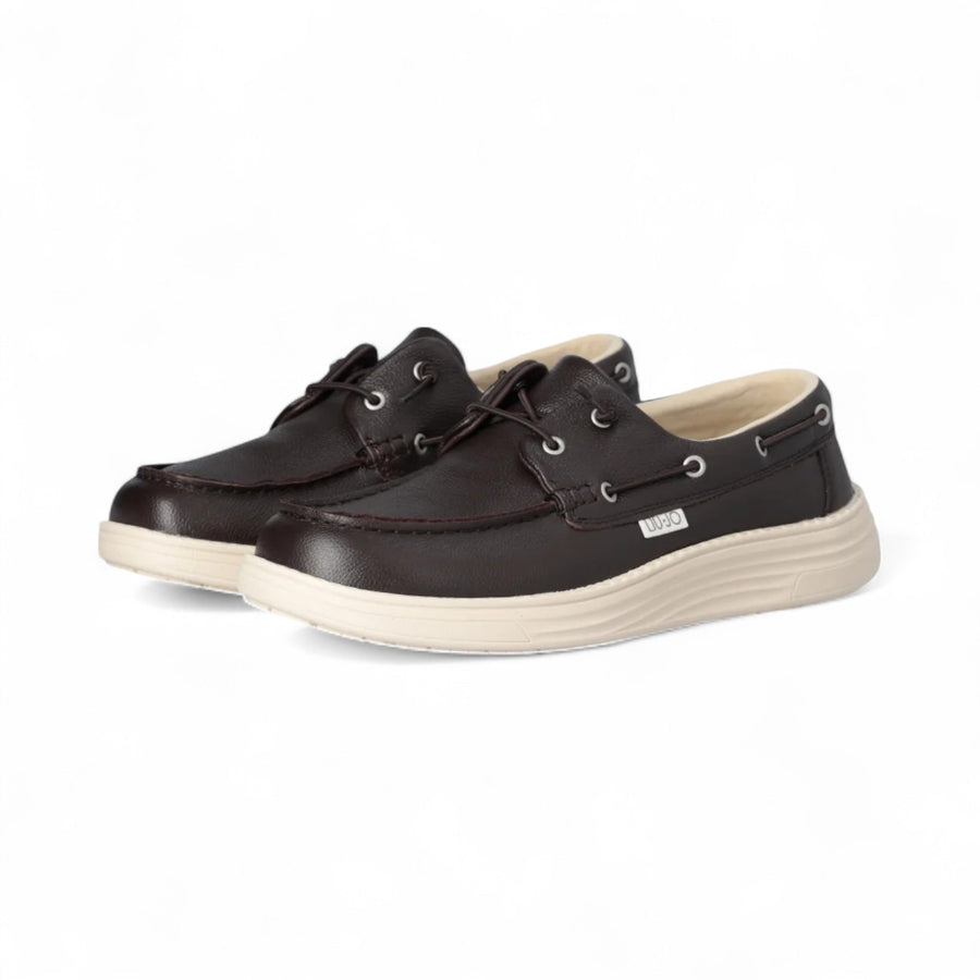 Mocassino casual in pelle martellata