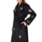 Cappotto donna con applicazioni